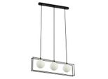 Italux Grosetta Lampadario Moderno Nero PND-53423-3-BK
