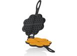 Bbq-Toro Piastra Per Waffle A Forma Di Cuore, Macchina Per Waffle, Doppio Stampo Per Waffle A Forma Di Cuore In Ghisa, Nero