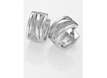 Paar Creolen Lady, Silber (Silber 925), Ohrringe, Damen, Silber 925 (Sterlingsilber)