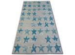Tappeto Lisboa 27219/754 Stelle Stelline Turchese Azzurro 200X290 Cm