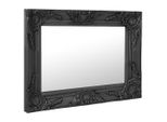 Vidaxl Specchio Da Parete In Stile Barocco 50X40 Cm Nero