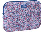 Custodia Per Laptop Nait Nait Flores Coimbra Azul Blue 34 X 25 X 2 Cm