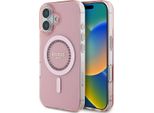 Guess Guhmp16Spftdtep Iphone 16 6.1 RóżOwy/Pink Hardcase Iml Strass Magsafe
