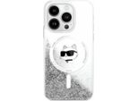 Karl Lagerfeld Klhmp16Slgchsgh Custodia Rigida Per Iphone16 6.1 Trasparente Liquido Glitter Choupette Testa Magsafe