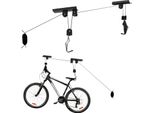 Wiltec Sollevatore Per Biciclette A Soffitto 20 Kg, Altezza Soffitto 4 M, Supporto Per Garage Per Biciclette, Supporto Per Biciclette Con Cavo Di Trazione