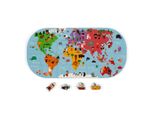 Janod Puzzle Da Bagno Mappa Del Mondo 28 Pezzi
