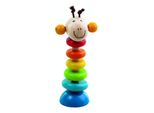Giraffa In Legno Su Gomma 15Cm 6M+
