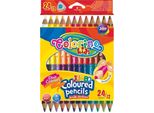Pastelli Triangolari Jumbo, Bifacciali, 24 Colori
