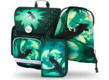BAAGL SET 3 Ergo Dragon: Aktentasche, Federmäppchen, Tasche