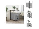 Vidaxl Comodino Grigio Rovere Sonoma 30X60X60 Cm Materiale Legno - Comodini