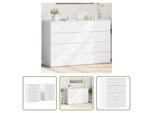 The Living Store Credenze 2 Pz. Bianco 60X39X80 Cm Materiale A Base Di Legno