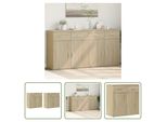 The Living Store Credenze 2 Pezzi Rovere Sonoma 79X38X80 Cm Materiale A Base Di Legno