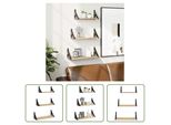 The Living Store Set Di Mensole A Parete Da 3 Pezzi In Legno Rovere Sonoma