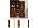 The Living Store Credenza In Rovere Fumé 30X42,5X185 Cm Materiale In Legno