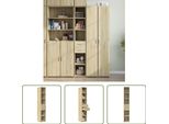 The Living Store Credenza Rovere Sonoma 30X42,5X185 Cm Materiale A Base Di Legno