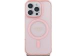 Guess GUHMP16XHFGEREP Custodia Protettiva Per Iphone 16 Pro Max 6,9" Rosa/Rosa Hardcase Iml Glitter Circle Magsafe"