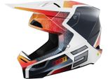 Casco Da Motocross Shot Race Phaser, Bianco/Rosso/Blu, S (55/56)