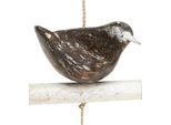 Decorazione Da Appendere Uccello In Legno Natura Bianco 118Cm Estate