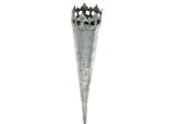 Bastone Portacandele Argento Vintage Natale 24 Cm Set Di 4