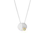 Kette Mit AnhäNger Celesta, Weiß, Halsketten, Damen, 45,0Cm, Silber 925 (Sterlingsilber), L: 45 B: 14Mm, GläNzend, B:14Mm