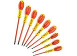 Schraubendreher-Set Fatmax, 10-Teilig Rot/Gelb, SpannungsprüFer