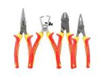 Zangen-Set VDE Fatmax, 4-Teilig Rot/Gelb, Kombizange, Seitenschneider, Abisolierzange, Spitzzange
