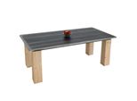 Esstisch MCW-L76, Tisch Esszimmertisch, Industrial Massiv-Holz Mvg-Zertifiziert 200X100Cm, Natur Mit Metall-Optik