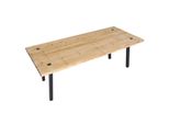 Esstisch MCW-L75, Tisch Esszimmertisch, Industrial Massiv-Holz Mvg-Zertifiziert 200X90Cm, Natur