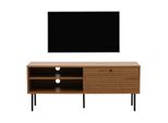 Tv-Rack MCW-N78, Lowboard Tv-Schrank, Skandinavischer Stil Metall Holz Melamin Mvg 50X120X40Cm ~ Natur