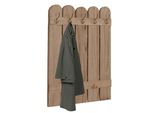 Wandgarderobe MCW-N95, Garderobe Garderobenpaneel, Paulownia 7 Haken 86X60Cm ~ Natur