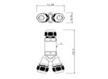 Outdoor-Multi-Y-Kabelverbinder für 3 Kabel 4-14mm