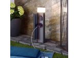 LED-Steckdosensäule mit zwei Steckdosen, IP44