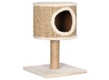 Vidaxl Tiragraffi Per Gatti Con Caverna Per Gatti 52 Cm In Erba Di Mare