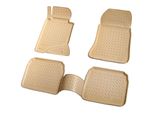 Tappetini In Gomma Per Mercedes Classe E | W124 | S124 Anno 1984-1997 | Beige + Bordo