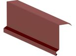 Parapetto Superiore RŠ 333, 3 M, Stucco Prefalz, Rosso Scuro P.10 Ral 3009