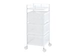 Carrello 'Sunndal' Carrello Portavivande A 3 Livelli 64,5X27X27Cm Bianco
