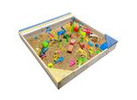 Nyvi Kinder Sandkasten Nyvikids Semplice 102X96 Cm - Sandkasten Mit Abdeckung & 3 SitzpläTze