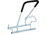 Mottez Fahrradständer für 2 Fahrräder, Grundmodul, verzinkter Stahl, Bügel mit Gummi, B 670 x T 590 x H 740 mm