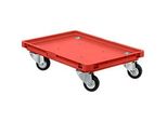 Roll-Fix, Vollgummi-Rollen, rot, 600 x 400 x 125 mm