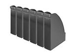 LEITZ® Stehsammler 2476, Rückenbreite 70 mm, Polystyrol, 6 Stück, schwarz