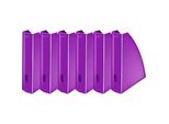 LEITZ® Stehsammler WOW 5277, Breite 75 mm,violet, 6 Stück