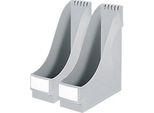 LEITZ® Stehsammler, DIN A4, Polysterol, 2 Stück, grau