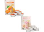 Kotarbau® Confezione Da 12 Candele Profumate Tea Light Profumate Orange Special Day Durata Di Combustione 4 Ore