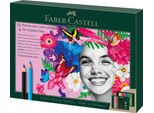 FABER-CASTELL 210053 FABER-CASTELL Polychromos & Pitt Graphite Matt Malset Farbsortiert, 40 St.