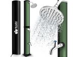 Tillvex Doccia Solare 60 Litri Nero/Verde Con Copertura Protettiva Inclusa Doccia Da Giardino Doccia Da Piscina Doccia Da Campeggio Doccia Solare Da Esterno Doccia A Pioggia