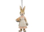 Clayre & Eef Ciondolo Pasquale Coniglio 12 Cm Plastica Beige