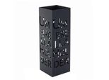 Schirmständer MCW-C78, Regenschirmständer Schirmhalter Regenschirmhalter, quadratisch 55cm ~ Schrift, schwarz