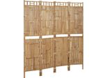 Syfax™ Paravento A 4 Pannelli In Bambù 160X180 Cm