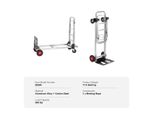 Carrello Portasacchi, Capacità Di Carico Di 400 Libbre, Pieghevole E Leggero, 400 Libbre