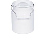 Riess Caraffa Per Zuppa Di Latte Con Coperchio 2 Litri Smaltata Bianco Classico